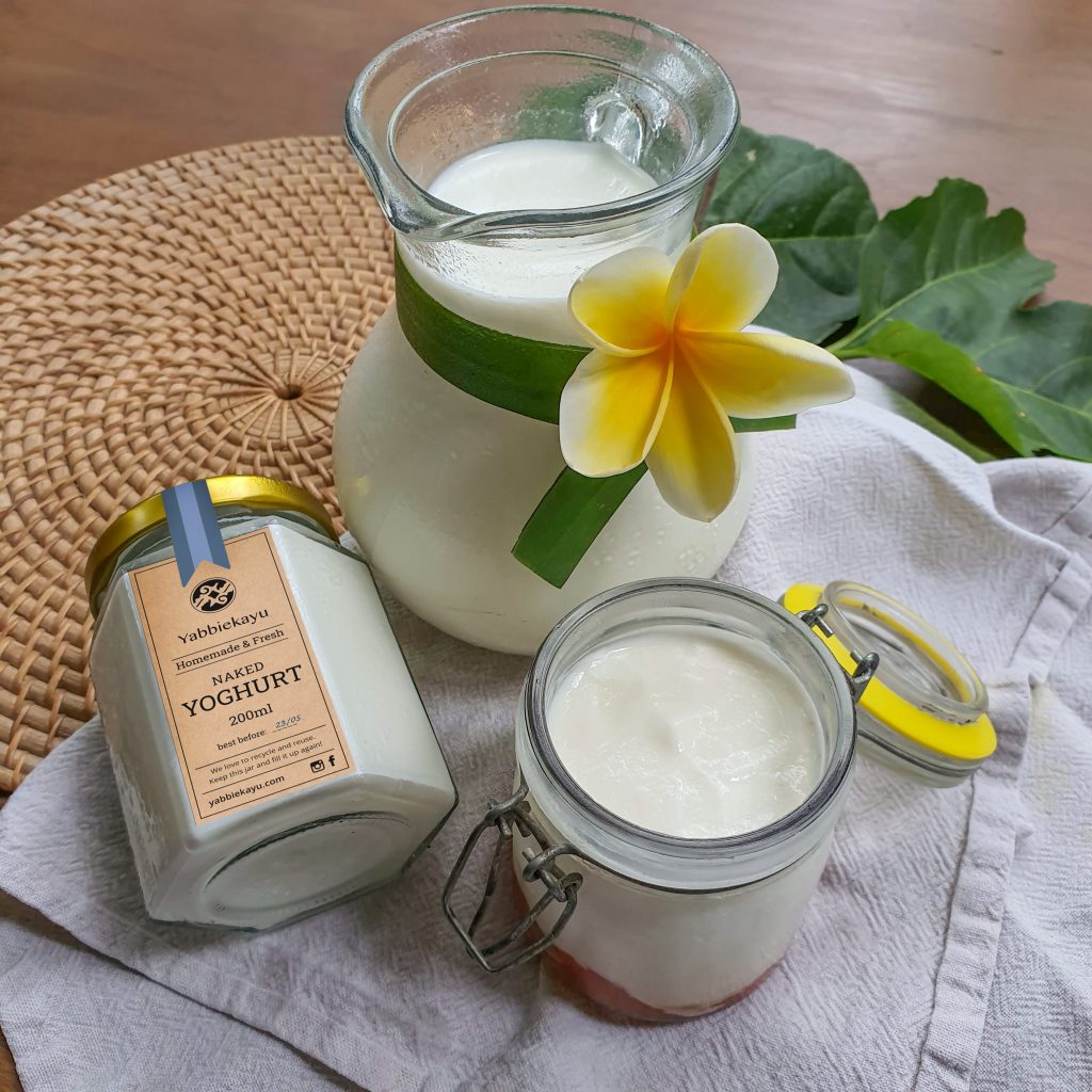 Dairy products and Yabbiekayu's probiotic yoghurt